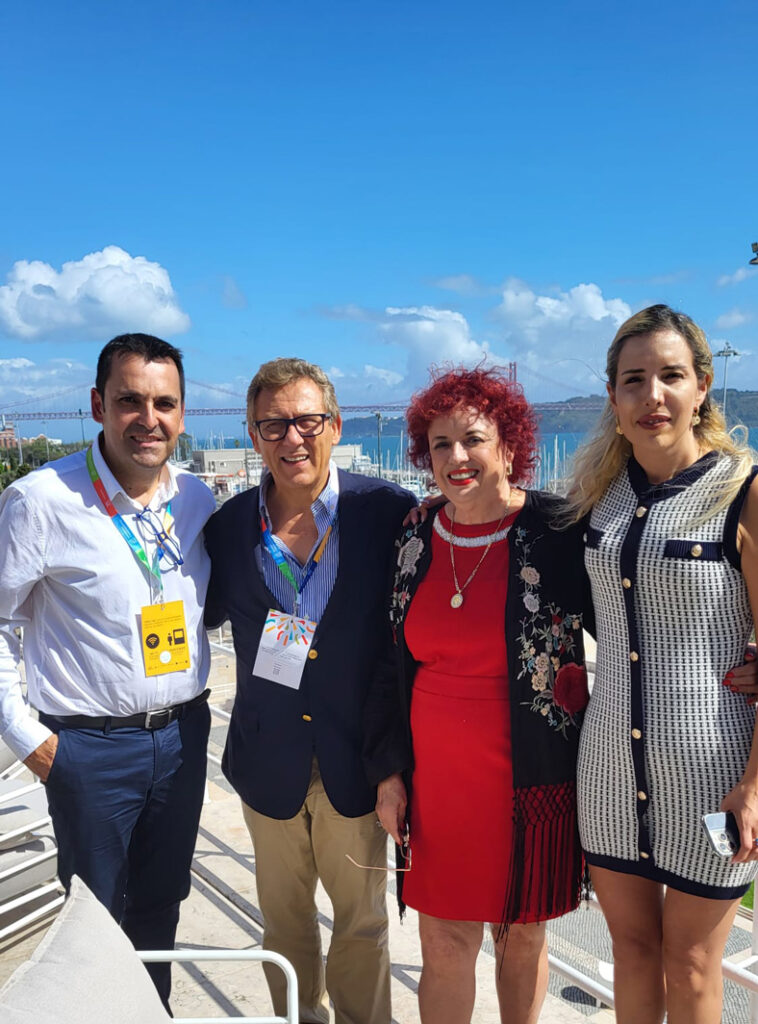 Fermín Carrillo (iRG), Samuel Antunes (ODP); Rosario Valdés (ELPAC) y Sarah Chaves (ELPAC).