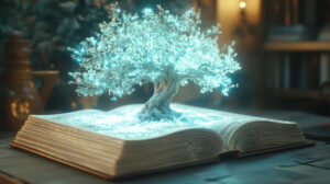 <escena-de-cuento-de-hadas-saliendo-de-un-libro>
